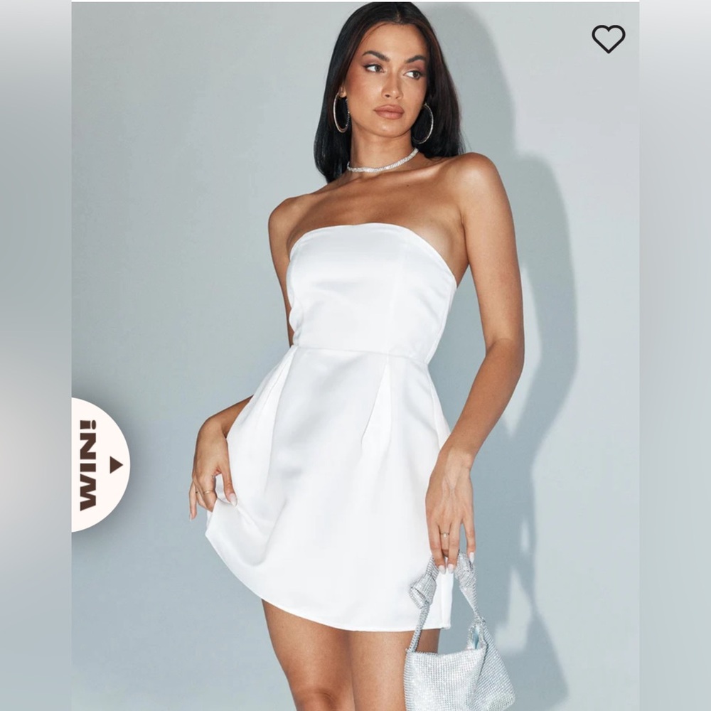 SPADER CORSET MINI DRESS WHITE SZ 6